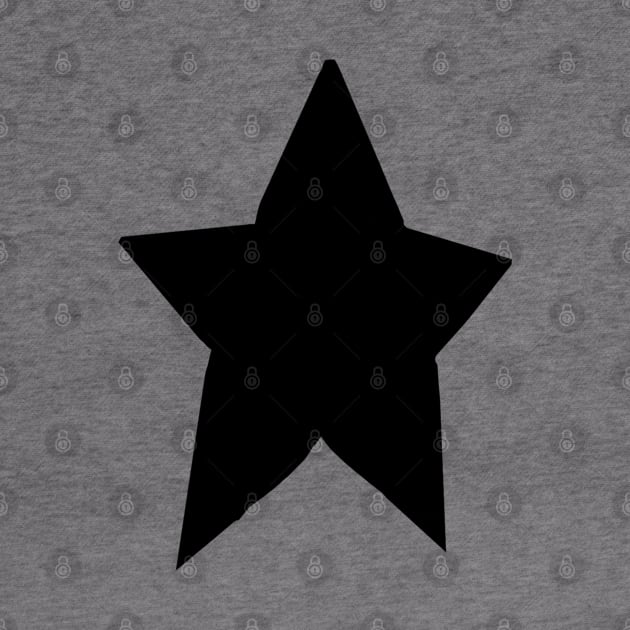 Minimal Chonk Black Star by ellenhenryart